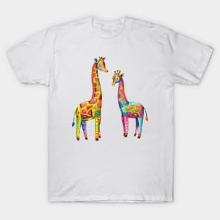 Colourful Giraffes T-Shirt